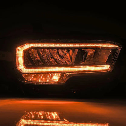 AlphaRex (LUXX-Series) 2016-2023 Toyota Tacoma LED Crystal Headlights - Black
