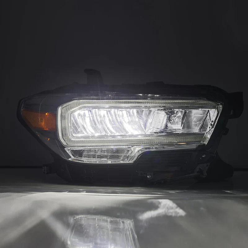 AlphaRex (LUXX-Series) 2016-2023 Toyota Tacoma LED Crystal Headlights - Chrome