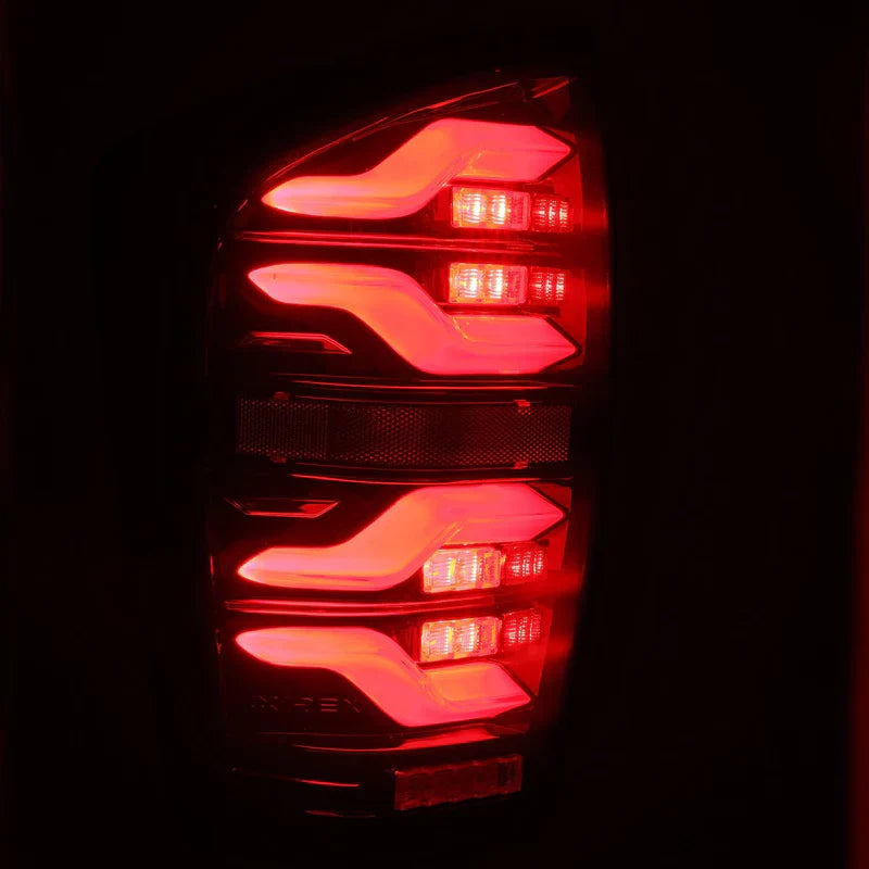 AlphaRex (LUXX-Series) 2016-2023 Toyota Tacoma LED Tail Lights - Black-Red