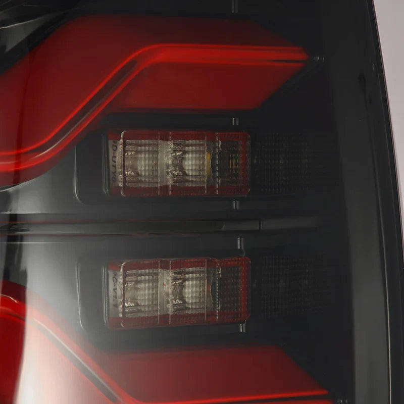 AlphaRex (LUXX-Series) 2016-2023 Toyota Tacoma LED Tail Lights - Black-Red