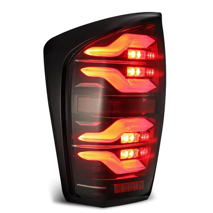 AlphaRex (LUXX-Series) 2016-2023 Toyota Tacoma LED Tail Lights - Black-Red