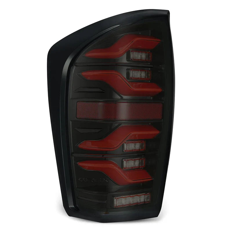 AlphaRex (LUXX-Series) 2016-2023 Toyota Tacoma LED Tail Lights - Black-Red
