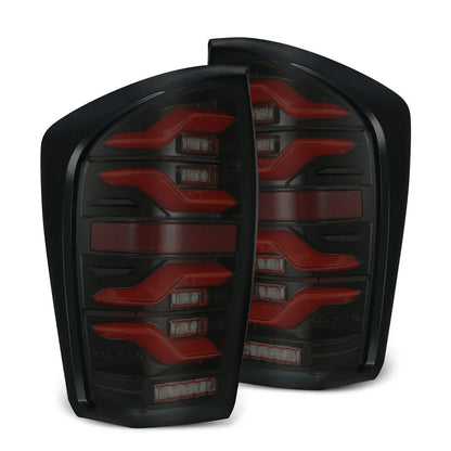 AlphaRex (LUXX-Series) 2016-2023 Toyota Tacoma LED Tail Lights - Black-Red