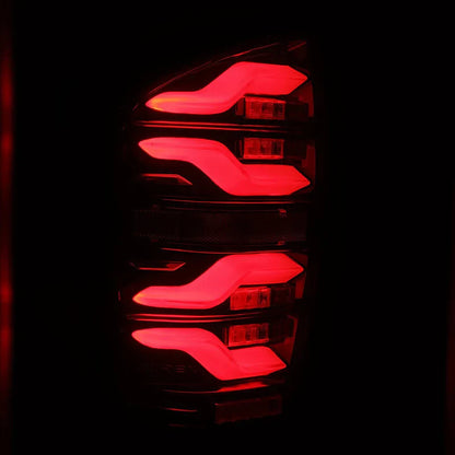 AlphaRex (LUXX-Series) 2016-2023 Toyota Tacoma LED Tail Lights - Black-Red