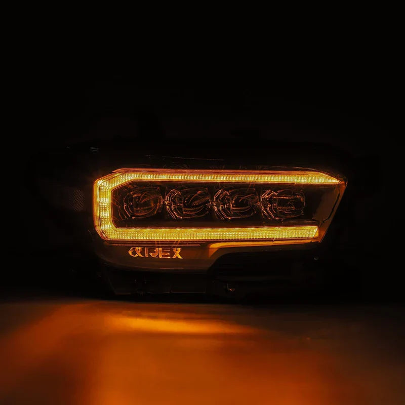 AlphaRex (NOVA-Series) 2016-2023 Toyota Tacoma LED Projector Headlights - Alpha-Black