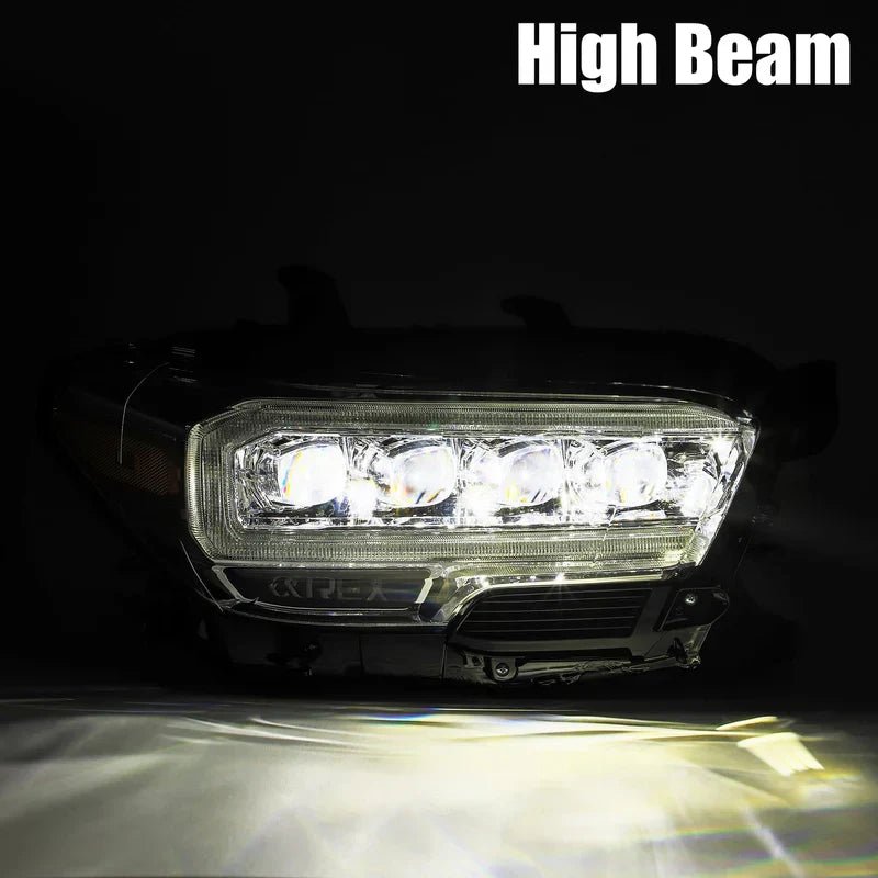 AlphaRex (NOVA-Series) 2016-2023 Toyota Tacoma LED Projector Headlights - Alpha-Black