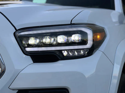 AlphaRex (NOVA-Series) 2016-2023 Toyota Tacoma LED Projector Headlights - Alpha-Black
