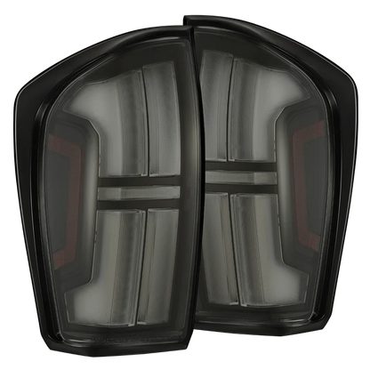 AlphaRex (NOVA-Series) 2016-2023 Toyota Tacoma Prismatic LED Tail Lights - Alpha-Black