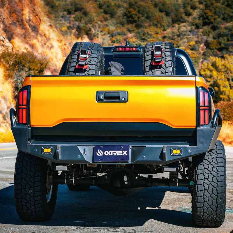 AlphaRex (NOVA-Series) 2016-2023 Toyota Tacoma Prismatic LED Tail Lights - Alpha-Black