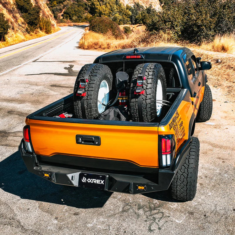 AlphaRex (NOVA-Series) 2016-2023 Toyota Tacoma Prismatic LED Tail Lights - Black