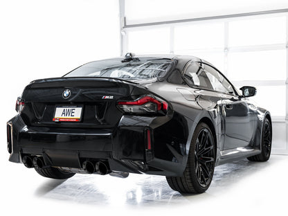 AWE Track Edition Exhaust for BMW G87 M2 - Diamond Black Tips