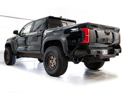 AWE 0FG Exhaust for 4th Gen Toyota Tacoma - Dual Diamond Black Tips