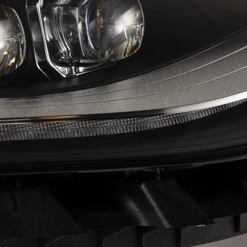 AlphaRex (NOVA-Series) 2017-2023 Tesla Model-3/2020-2024 Model-Y LED Projector Headlights - Black (4 Projectors Version)