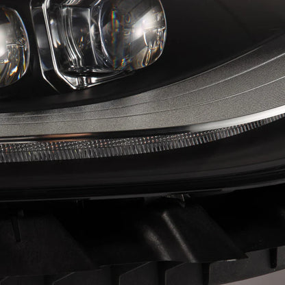 AlphaRex (NOVA-Series) 2017-2023 Tesla Model-3/2020-2024 Model-Y LED Projector Headlights - Black (4 Projectors Version)