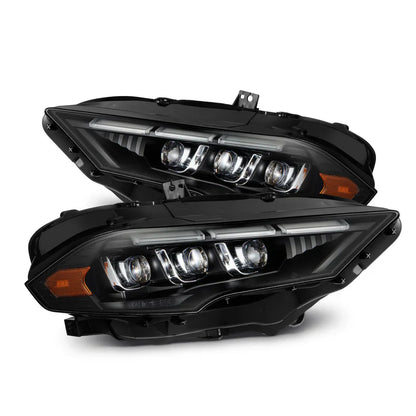 AlphaRex (NOVA-Series) 2018-2022 Ford Mustang MK II LED Projector Headlights - Black