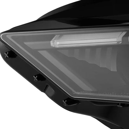 AlphaRex (NOVA-Series) 2018-2022 Ford Mustang MK II LED Projector Headlights - Black