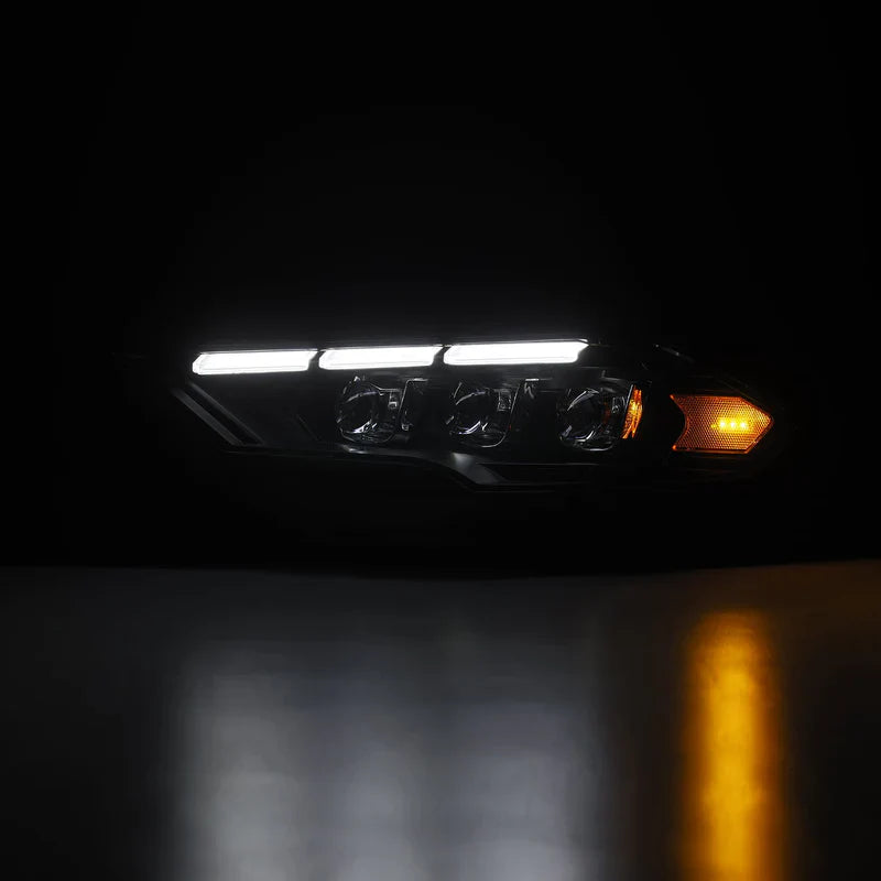 AlphaRex (NOVA-Series) 2018-2022 Ford Mustang MK II LED Projector Headlights - Black
