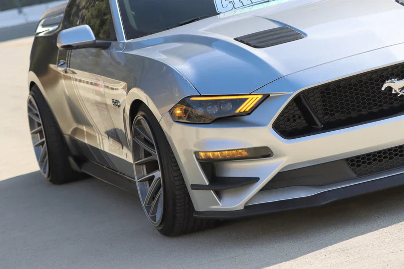 AlphaRex (NOVA-Series) 2018-2022 Ford Mustang LED Projector Headlights - Alpha-Black