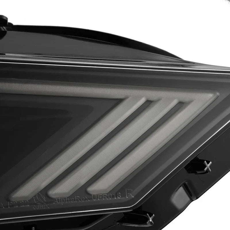 AlphaRex (NOVA-Series) 2018-2022 Ford Mustang LED Projector Headlights - Black