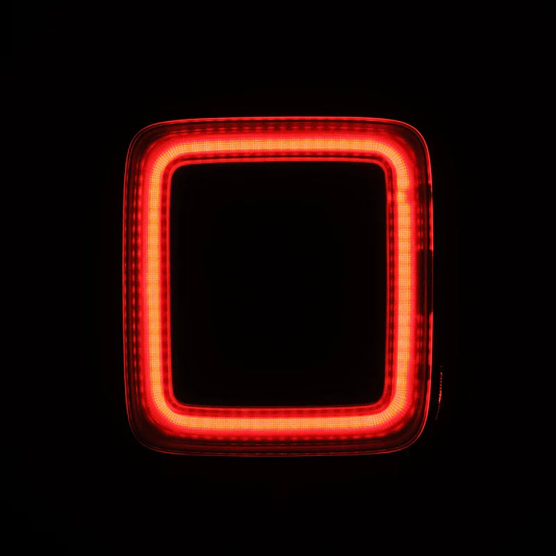 AlphaRex (NOVA-Series) 2018-2025 Jeep Wrangler JL Prismatic LED Tail Lights - Clear