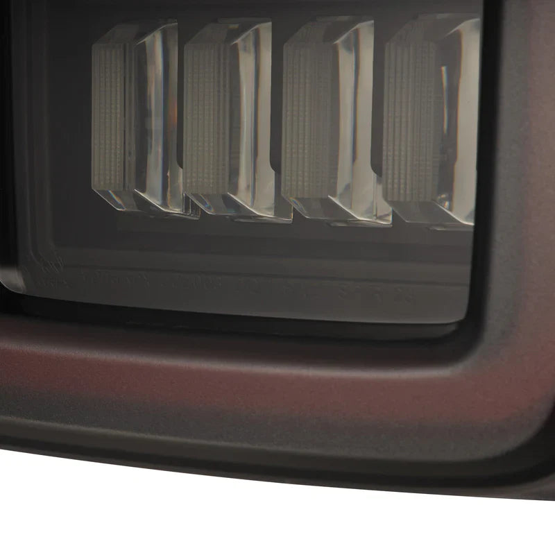 AlphaRex (NOVA-Series) 2018-2025 Jeep Wrangler JL Prismatic LED Tail Lights - Black Red