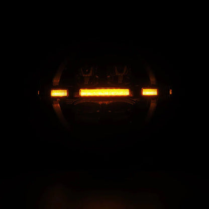 AlphaRex (NOVA-Series) 2018-2025 Jeep Wrangler JL/2019-2025 Gladiator JT LED Projector Headlights - Alpha-Black