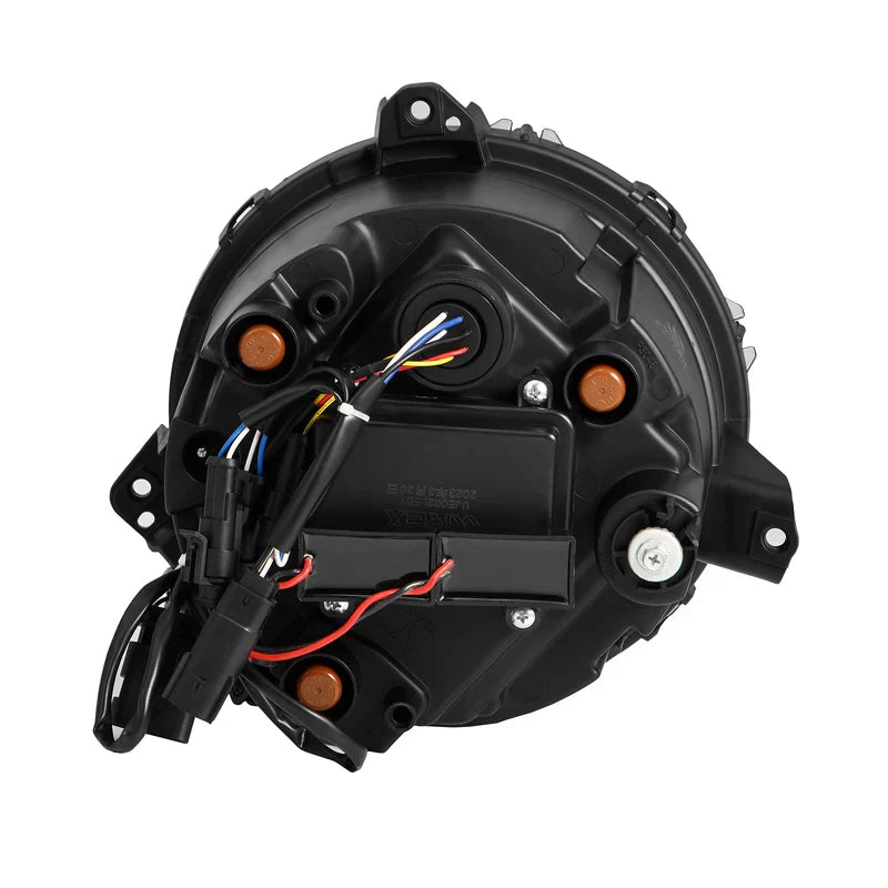 AlphaRex (NOVA-Series) 2018-2025 Jeep Wrangler JL/2019-2025 Gladiator JT LED Projector Headlights - Alpha-Black