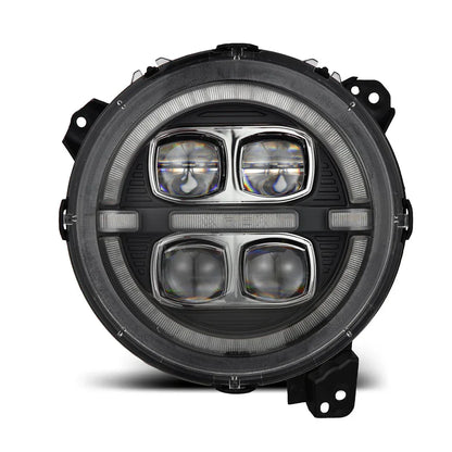 AlphaRex (NOVA-Series) 2018-2025 Jeep Wrangler JL/2019-2025 Gladiator JT LED Projector Headlights - Black