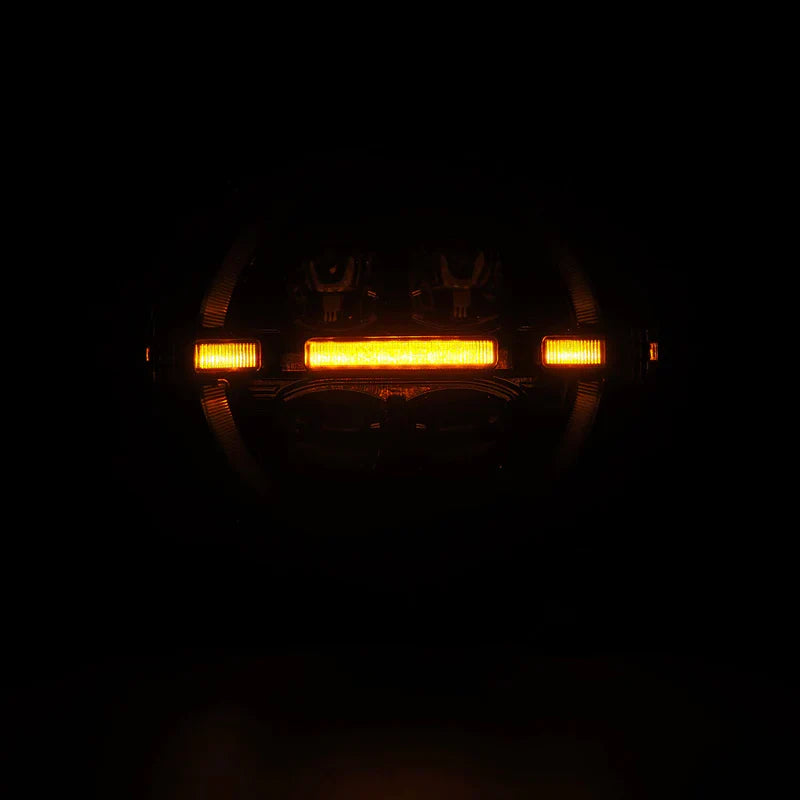 AlphaRex (NOVA-Series) 2018-2025 Jeep Wrangler JL/2019-2025 Gladiator JT LED Projector Headlights - Black