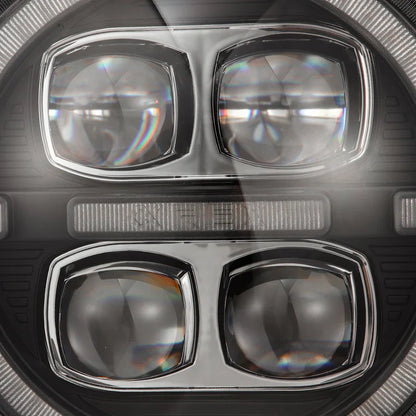 AlphaRex (NOVA-Series) 2018-2025 Jeep Wrangler JL/2019-2025 Gladiator JT LED Projector Headlights - Black