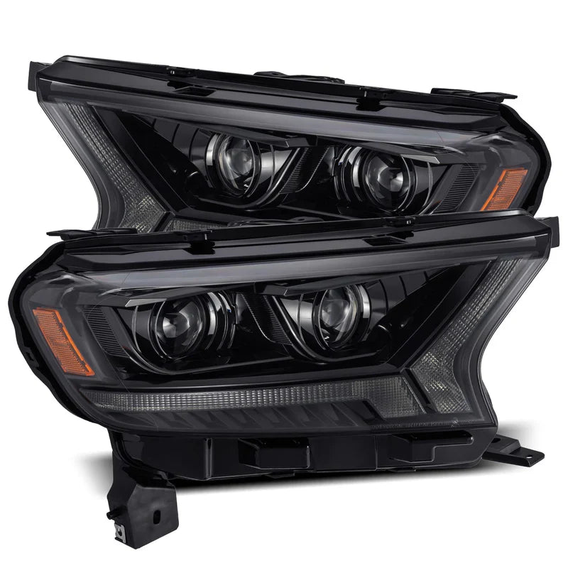 AlphaRex (LUXX-Series) 2019-2023 Ford Ranger (US Model Only) LED Projector Headlights - Alpha-Black