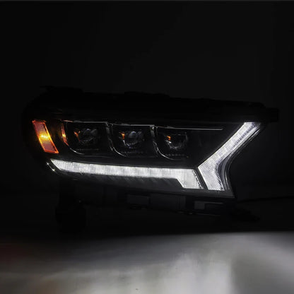 AlphaRex (LUXX-Series) 2019-2023 Ford Ranger (US Model Only) LED Projector Headlights - Alpha-Black