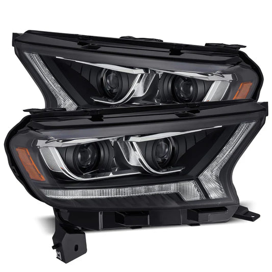 AlphaRex (PRO-Series) 2019-2023 Ford Ranger (US Model Only) Halogen Projector Headlights - Black