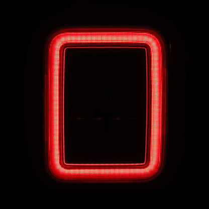 AlphaRex (NOVA-Series) 2019-2025 Jeep Gladiator JT Prismatic LED Tail Lights - Black Red