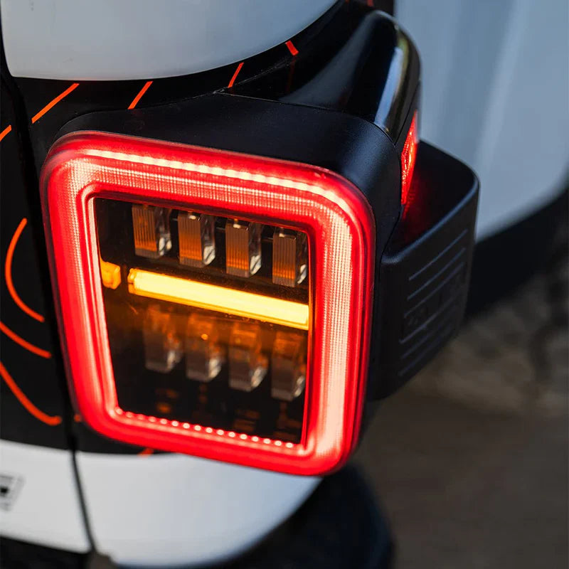 AlphaRex (NOVA-Series) 2019-2025 Jeep Gladiator JT Prismatic LED Tail Lights - Clear