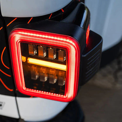 AlphaRex (NOVA-Series) 2019-2025 Jeep Gladiator JT Prismatic LED Tail Lights - Clear