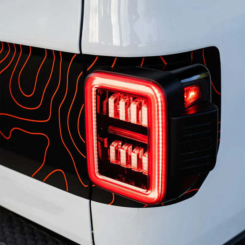 AlphaRex (NOVA-Series) 2019-2025 Jeep Gladiator JT Prismatic LED Tail Lights - Clear