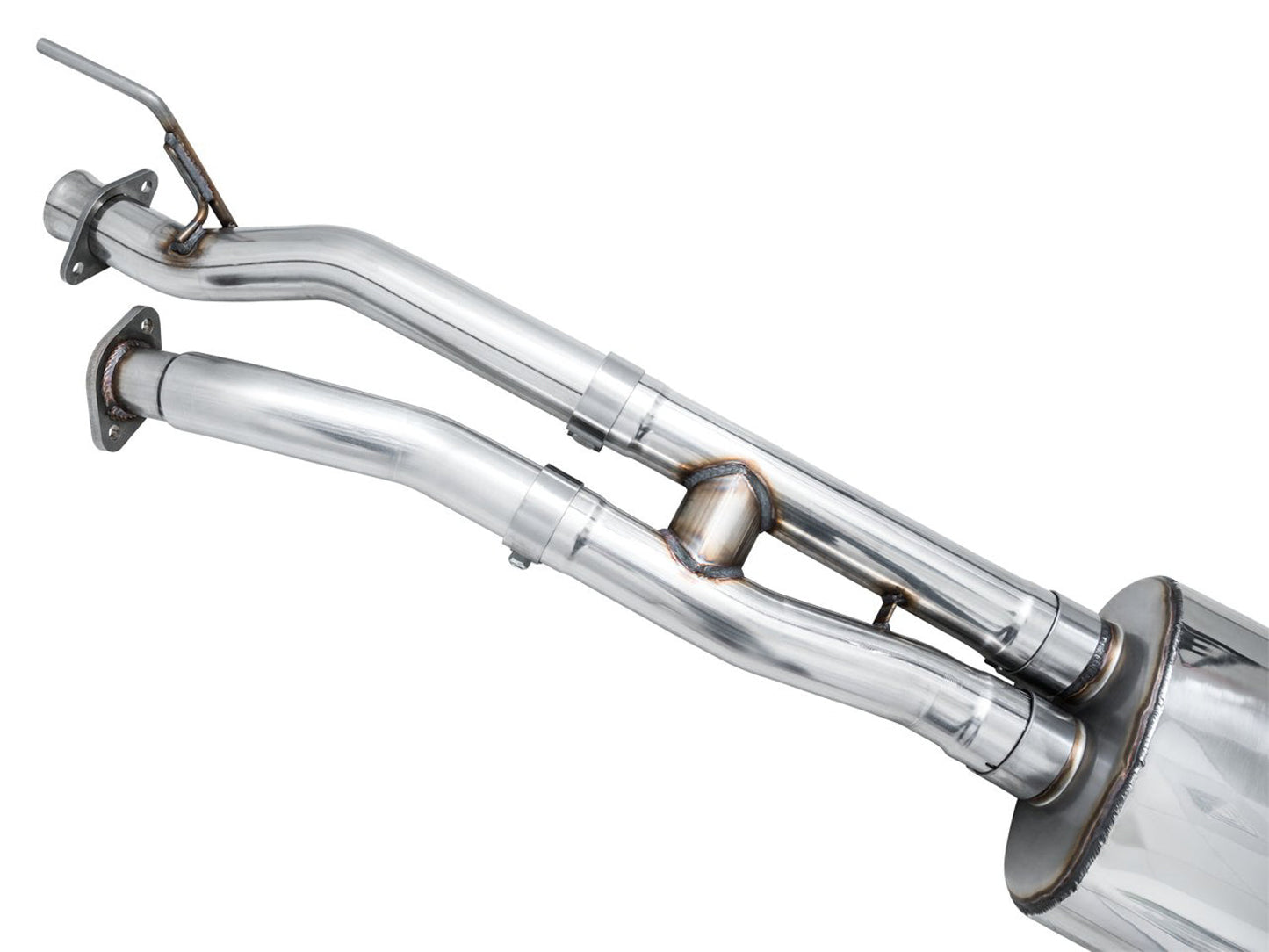 AWE 0FG Exhaust with BashGuard for 3rd Gen Tacoma - Dual Diamond Black Tips
