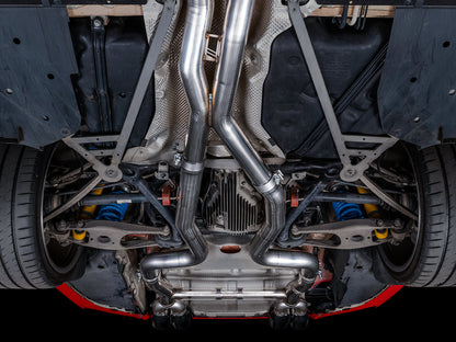 AWE Track Edition Catback Exhaust for BMW F8X M3/M4 - Chrome Silver