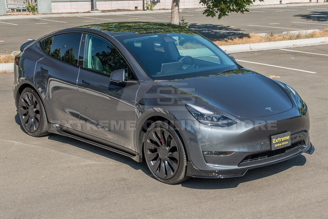 2020-24 Tesla Model Y Front Splitter Lip & Side Skirt
