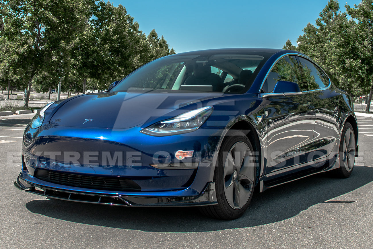2017-23 Tesla Model 3 Performance Front Splitter & Side Skirts