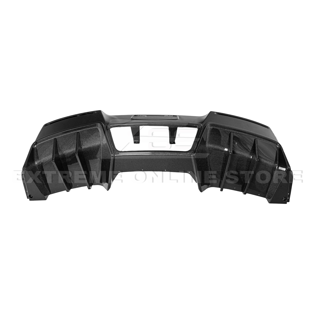 Corvette C7 Factory DRY CARBON FIBER Finned Rear Diffuser