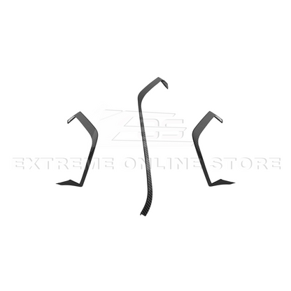 Corvette C8 DRY CARBON FIBER Upper Dash Pad Trim Kit