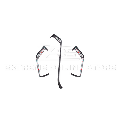 Corvette C8 DRY CARBON FIBER Upper Dash Pad Trim Kit