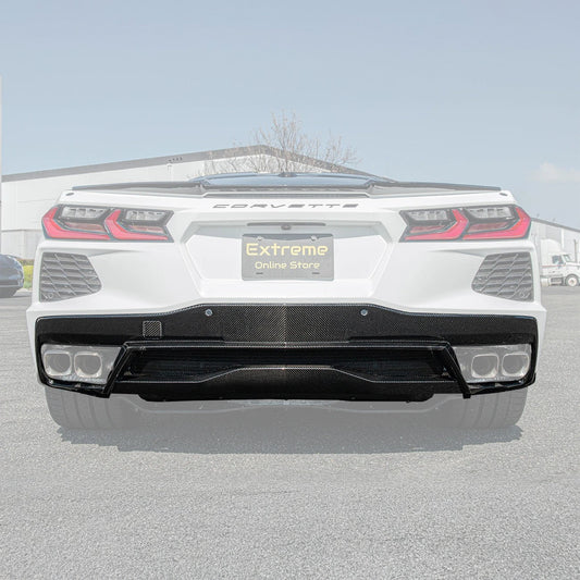 Chevrolet Corvette C8 DRY CARBON FIBER Rear Diffuser