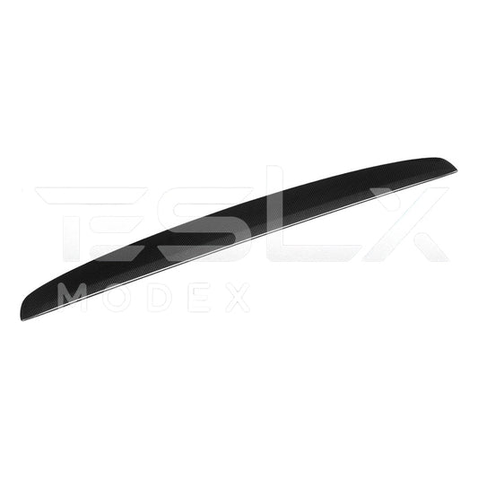 2024-Up Tesla Model 3, 2025-Up Model Y Carbon Fiber Interior Front Dashboard Cover - VENT-805-BKCF