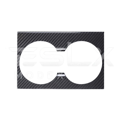 2024-Up Tesla Model 3, 2025-Up Model Y Carbon Fiber Interior Water Cup Frame