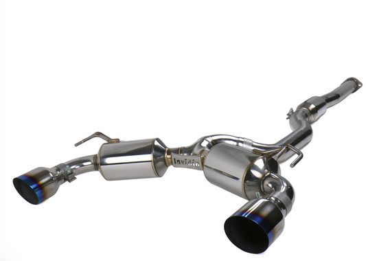 Invidia 08-Up Mitsubishi EVO X Dual N1 Titanium tip Cat-back Exhaust