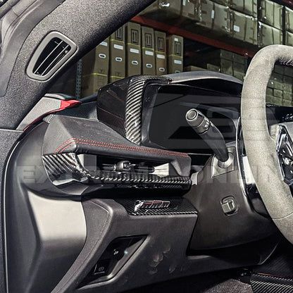 Corvette C8 DRY CARBON FIBER Upper Dashboard Instrument Side Panel Cover