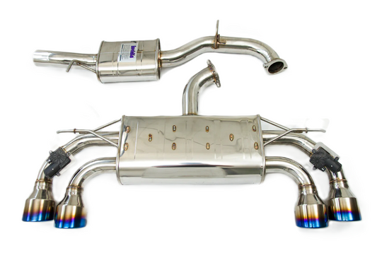 Invidia 17-21 VW Golf-R 7.5 Q300 Rolled Titanium tip Cat-back Exhaust(with Valve)